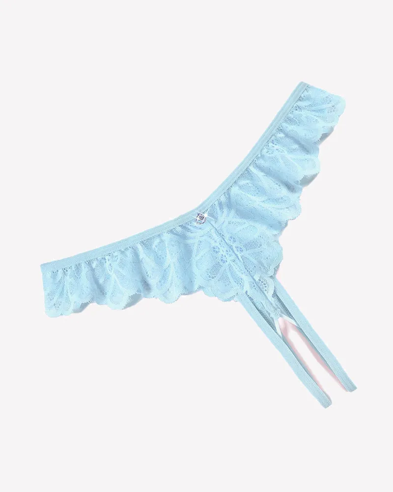 Lace Panties Criss Corss Thong Briefs