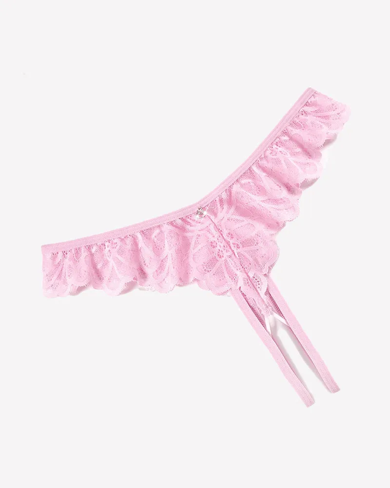 Lace Panties Criss Corss Thong Briefs