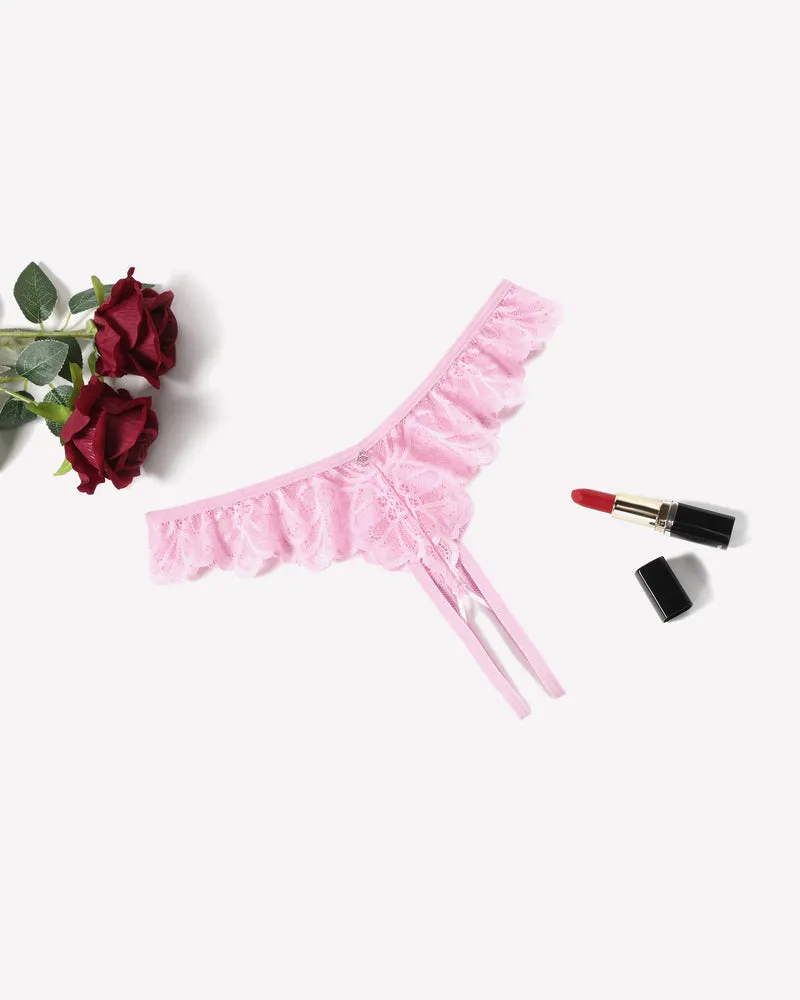 Lace Panties Criss Corss Thong Briefs