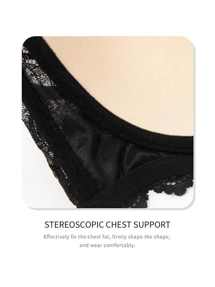 Lace Plus-Size Underwire Minimizer Bra