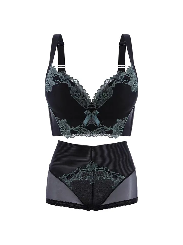 Lace Push Up Breast Adjustment Underwire Bra