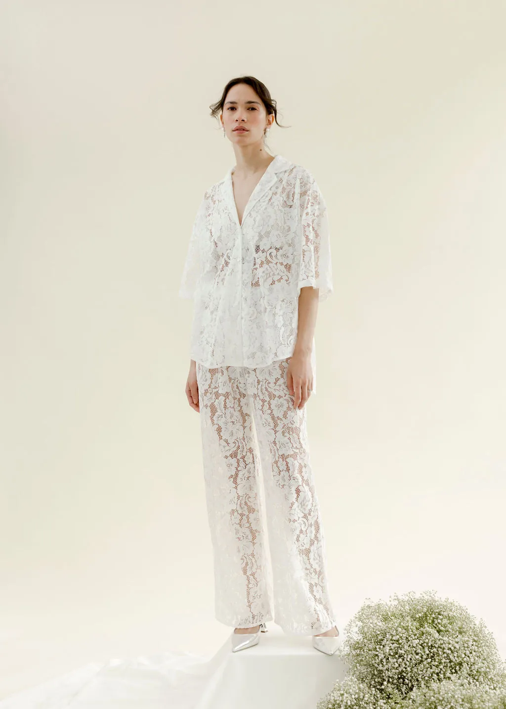 Lace Romeo Button Down - Ready to Ship