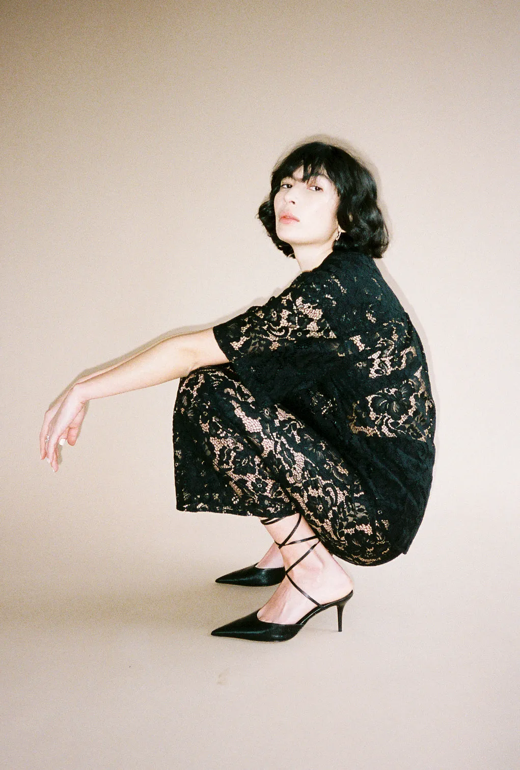 Lace Romeo Button Down - Ready to Ship