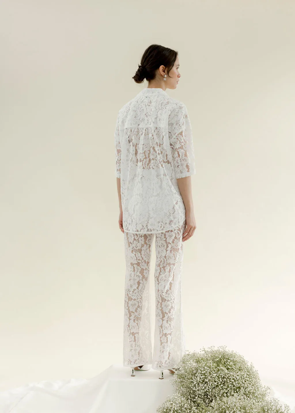 Lace Romeo Button Down - Ready to Ship