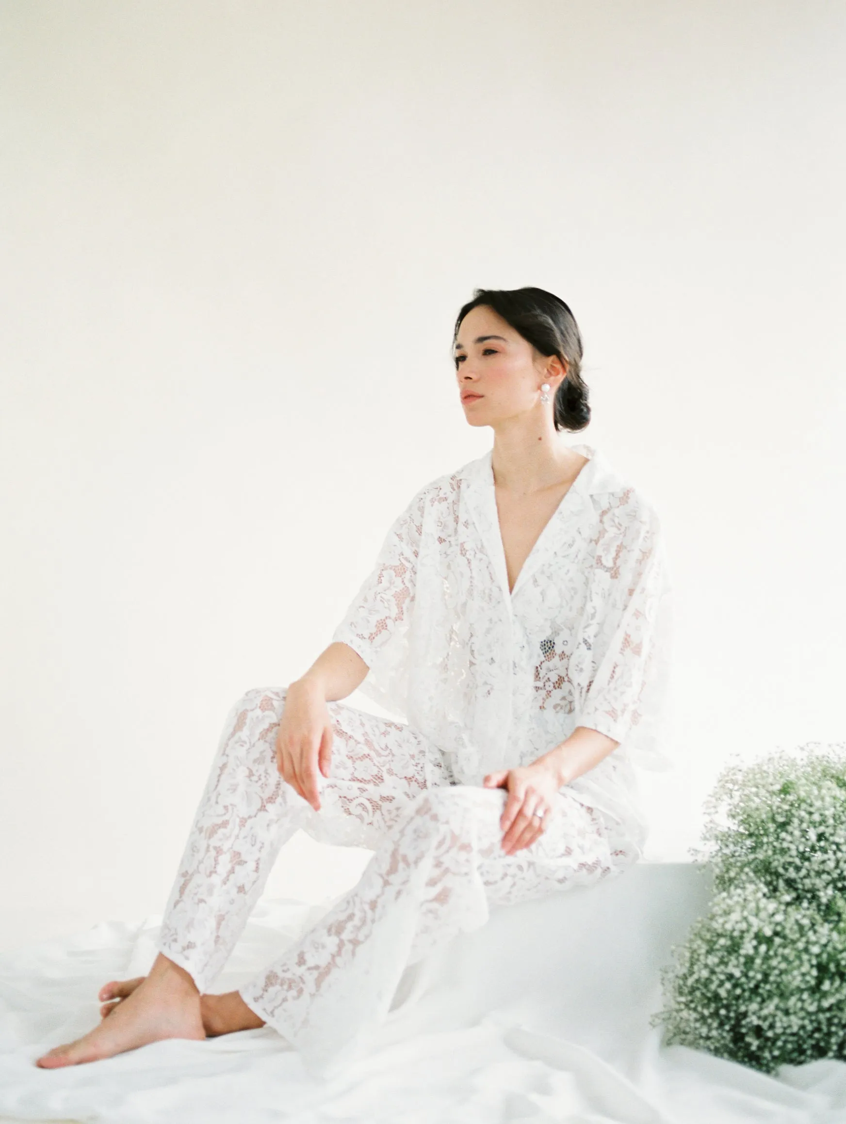 Lace Romeo Button Down - Ready to Ship