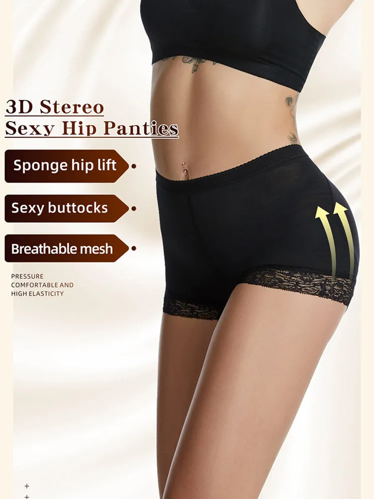 Lace Trim Padded Shapewear Panty