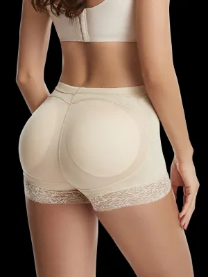 Lace Trim Padded Shapewear Panty