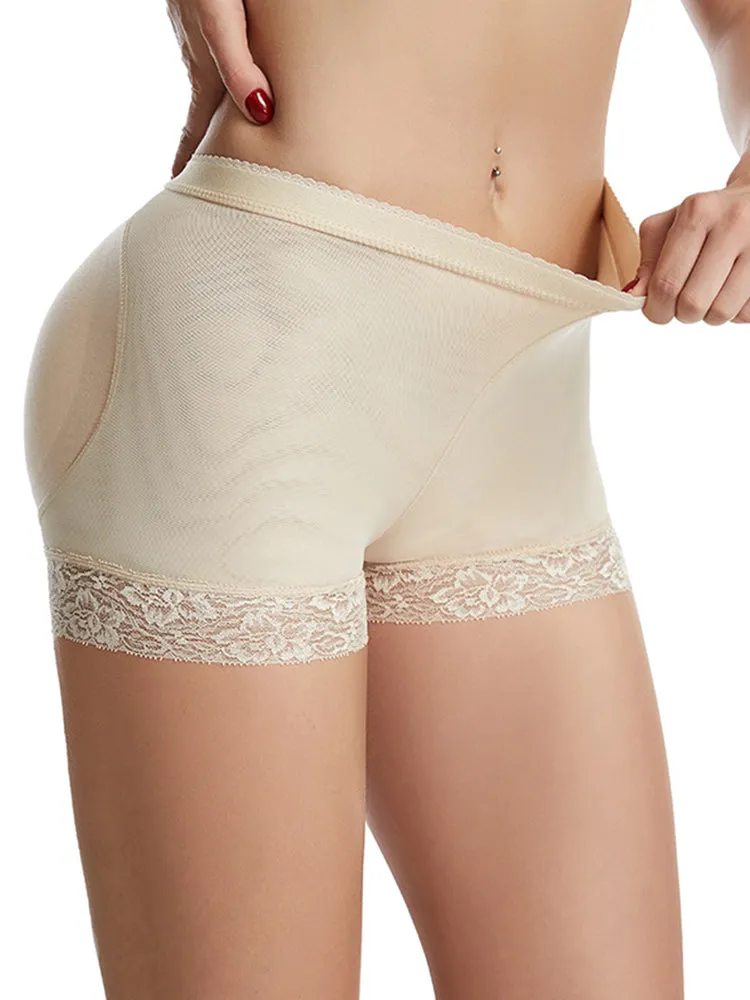 Lace Trim Padded Shapewear Panty