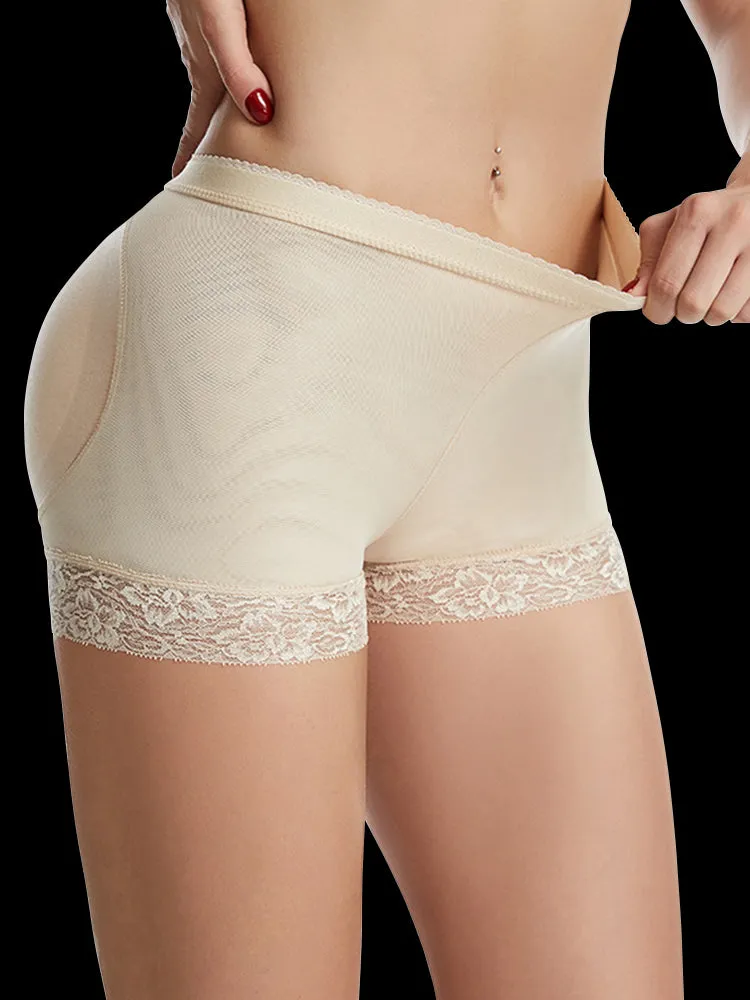 Lace Trim Padded Shapewear Panty