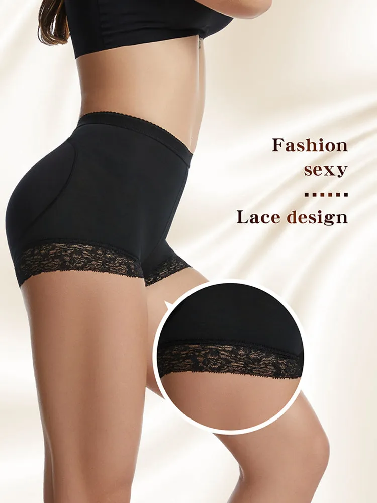 Lace Trim Padded Shapewear Panty