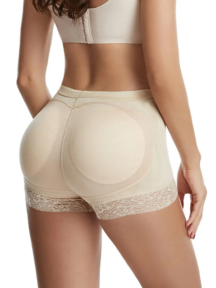 Lace Trim Padded Shapewear Panty