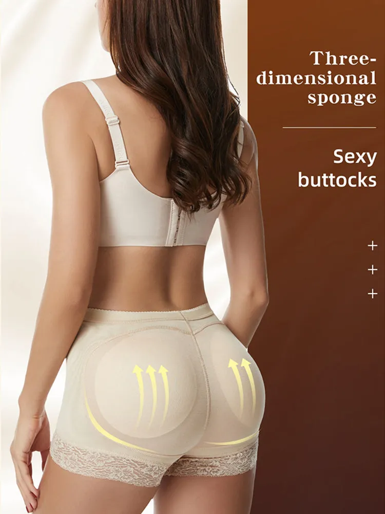 Lace Trim Padded Shapewear Panty
