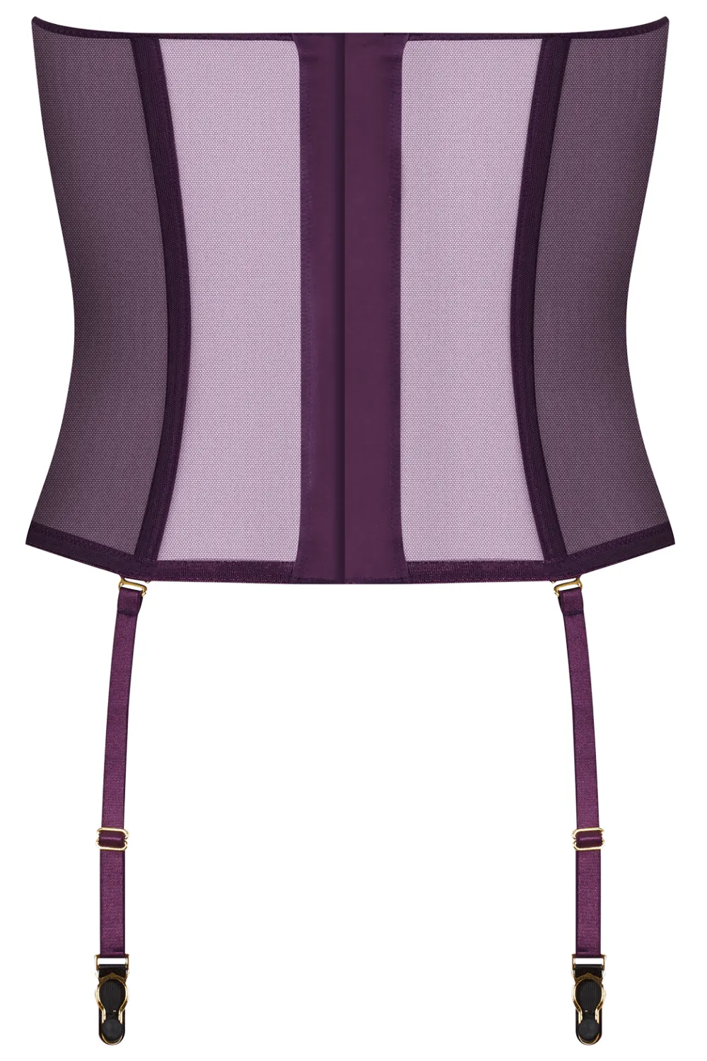 L'Amoureuse Corset with Suspenders, Size L (UK 10-12)