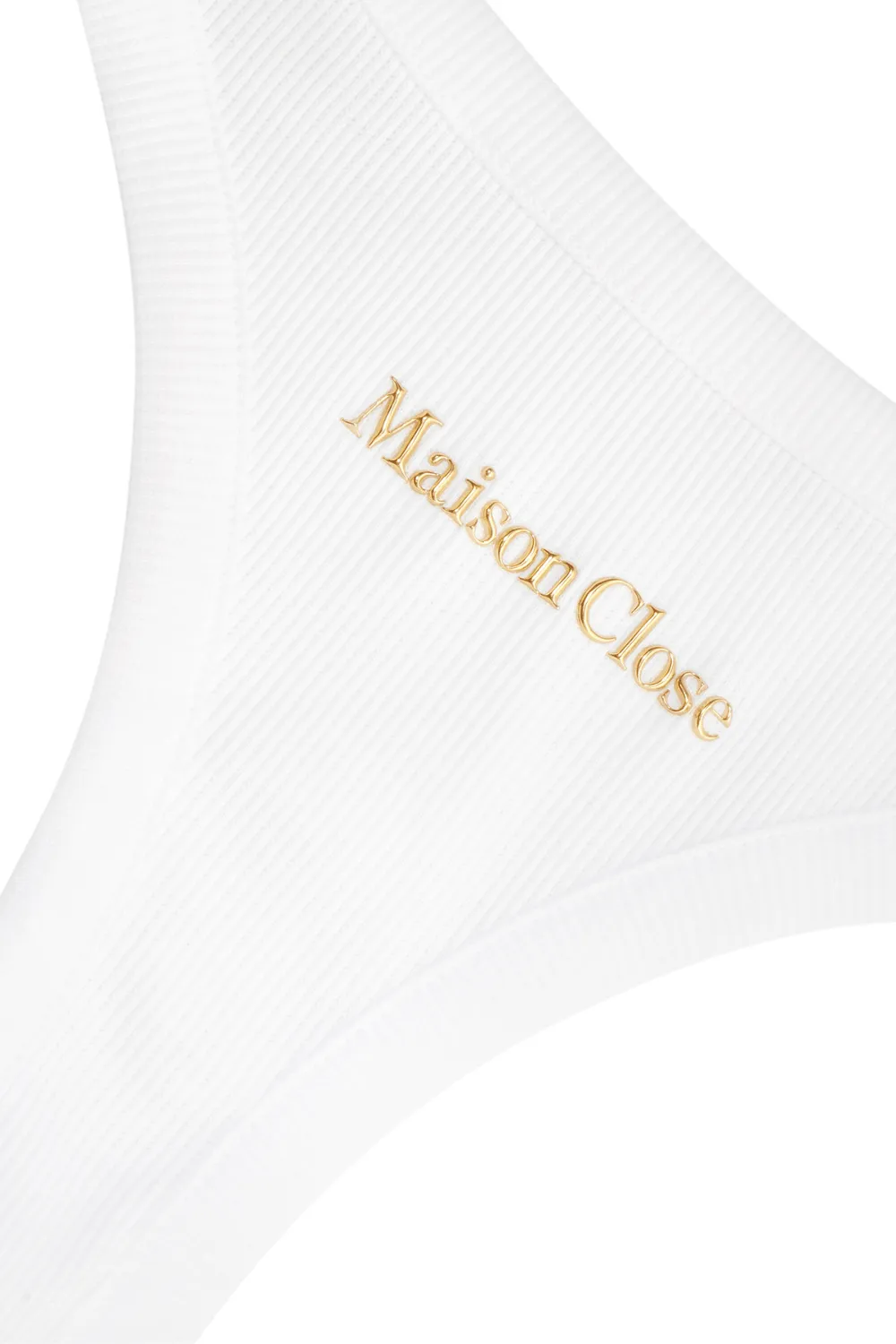 Le Vestiaire Ribbed Cotton Tank Top White