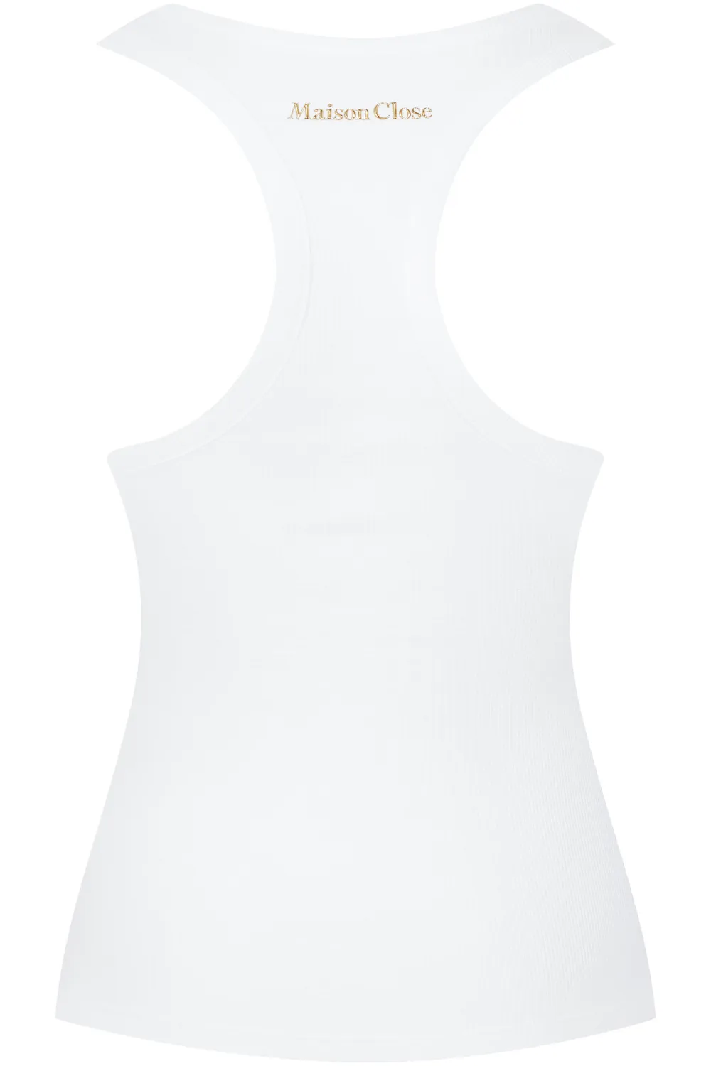Le Vestiaire Ribbed Cotton Tank Top White