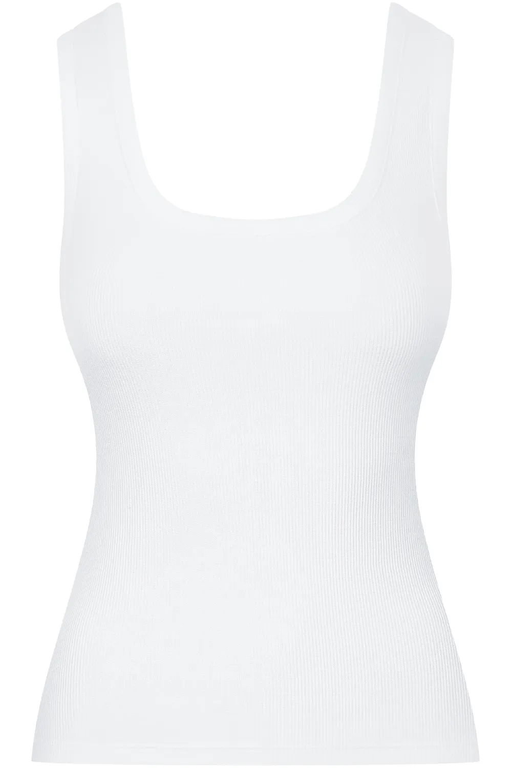 Le Vestiaire Ribbed Cotton Tank Top White
