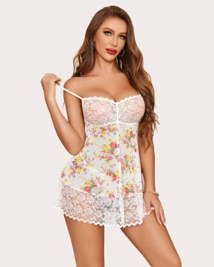 Leopard Lace Babydoll Lingerie