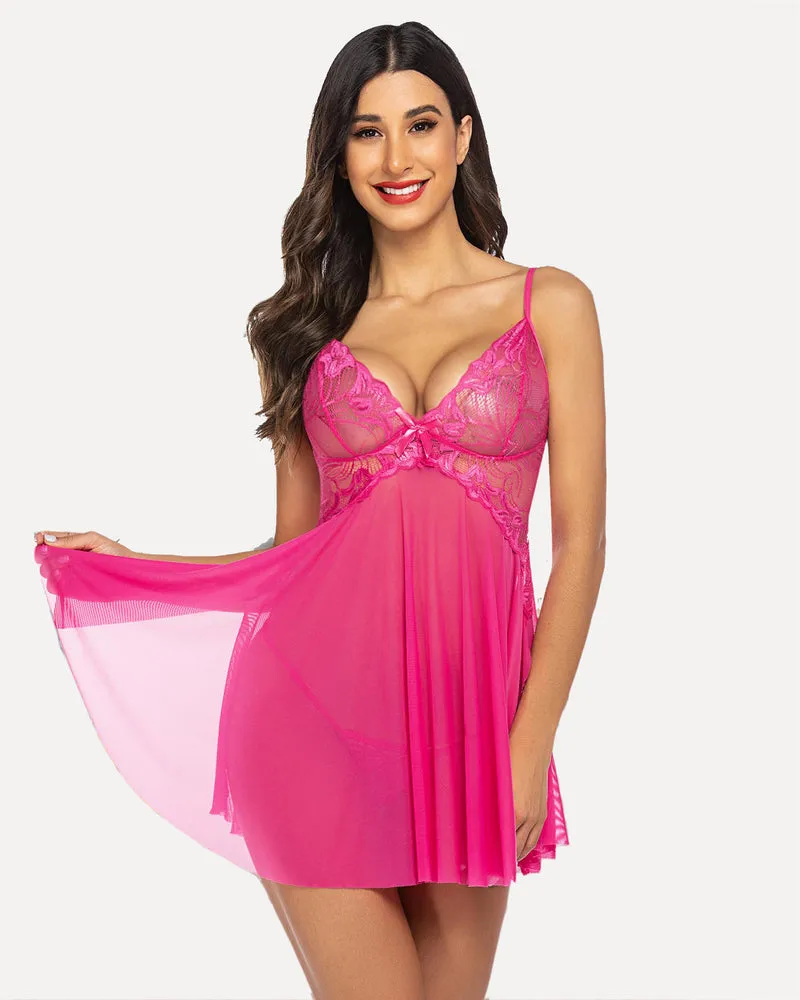 Leopard Lace Exotic Bridal Babydoll