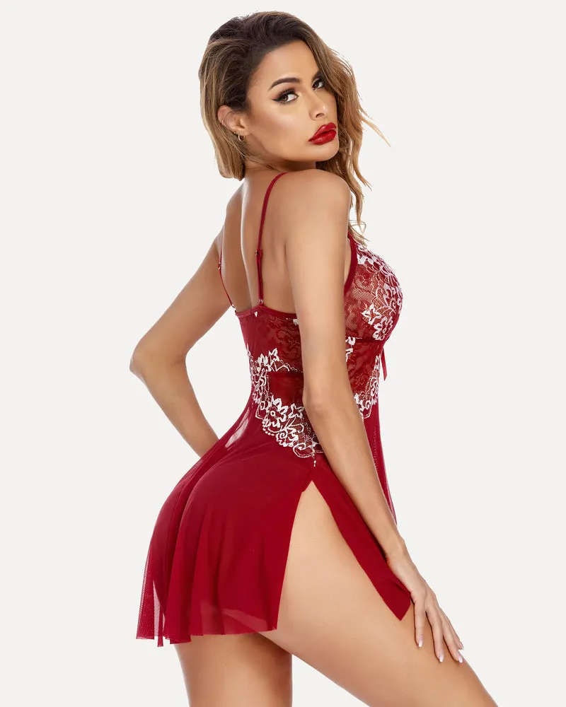 Leopard Lace Exotic Bridal Babydoll