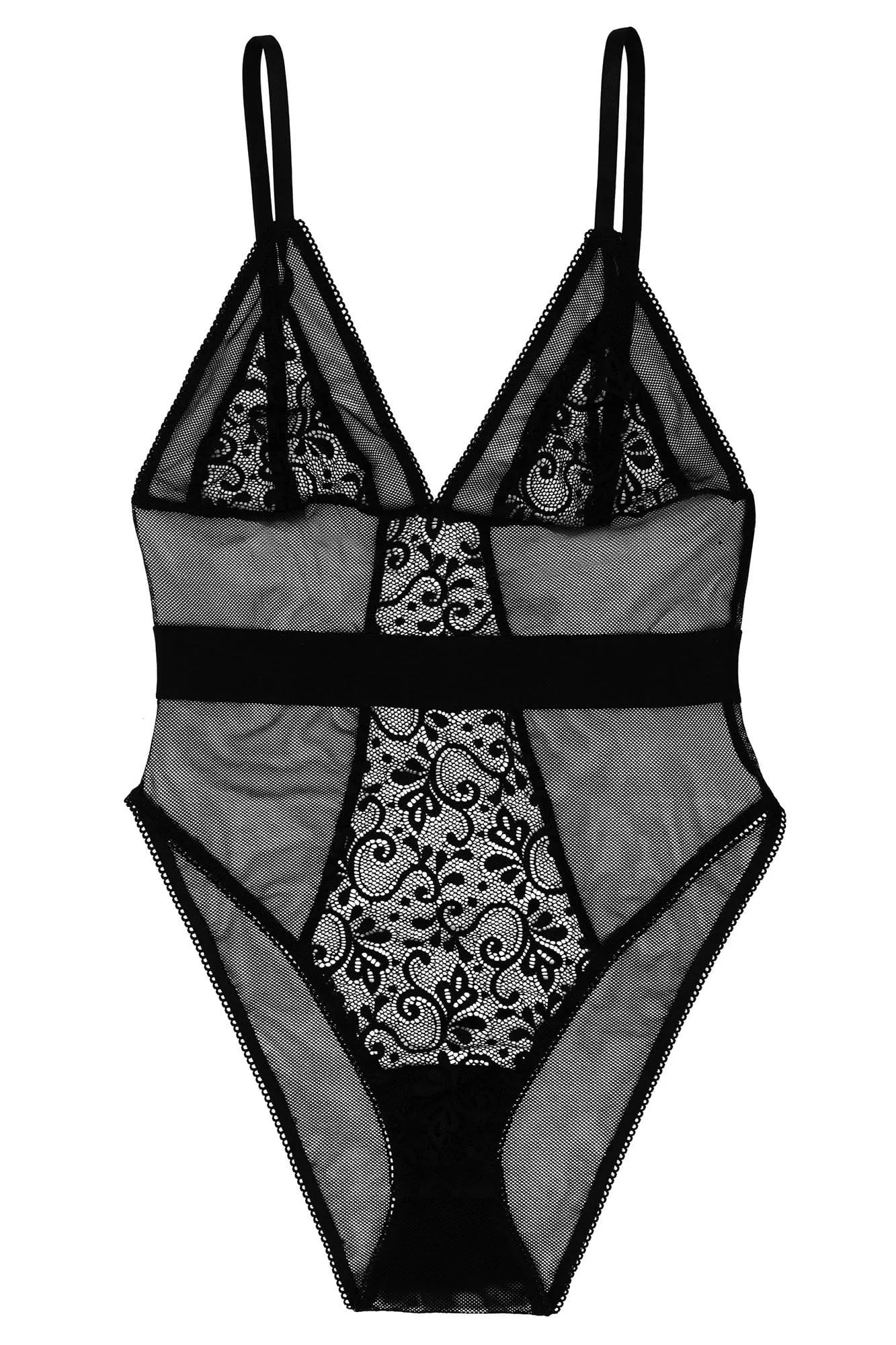 Lia Fishnet and lace body