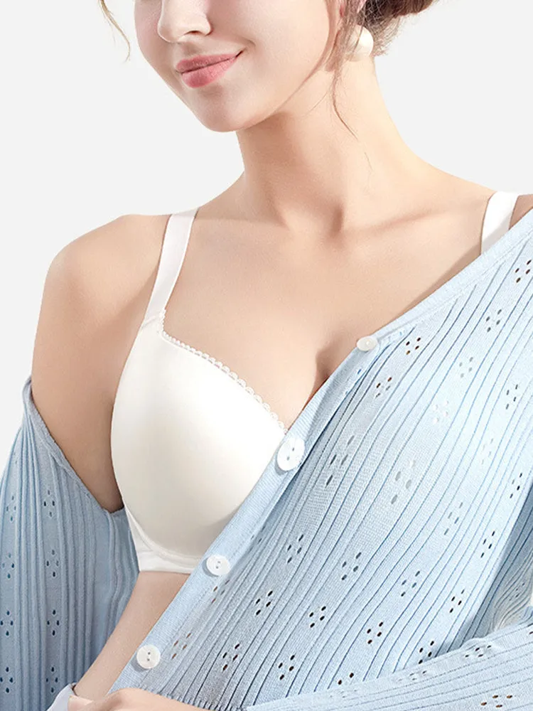 Lightweight Full-Coverage Bra with Enhanced Support