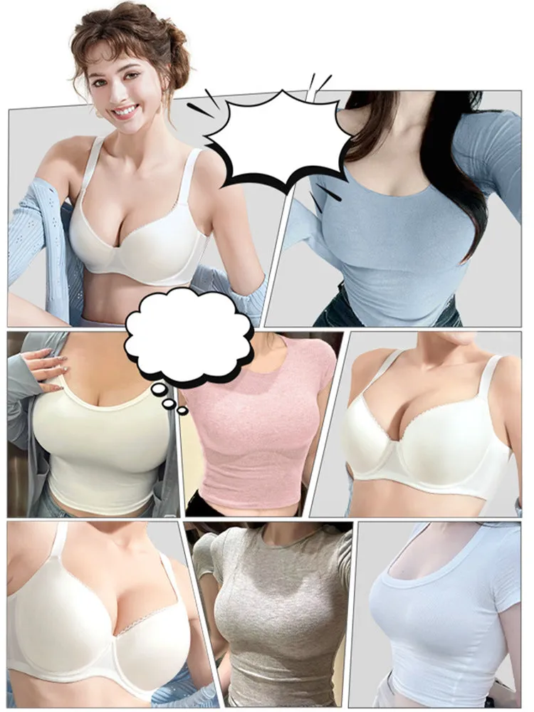 Lightweight Full-Coverage Bra with Enhanced Support