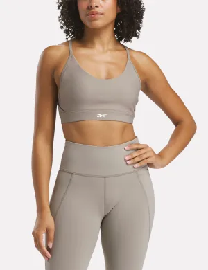 Lux Strappy Sports Bra - Gritty Grey
