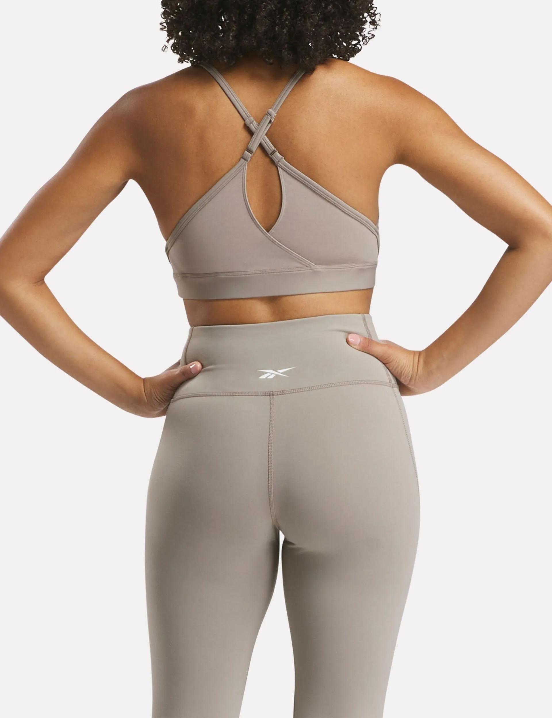 Lux Strappy Sports Bra - Gritty Grey