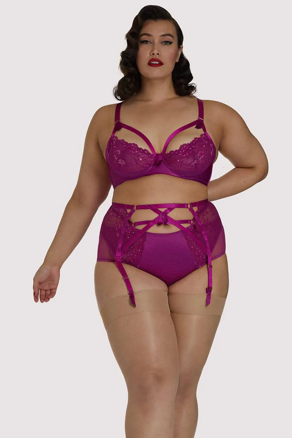 Madame X Magenta Plunge Curve Bra