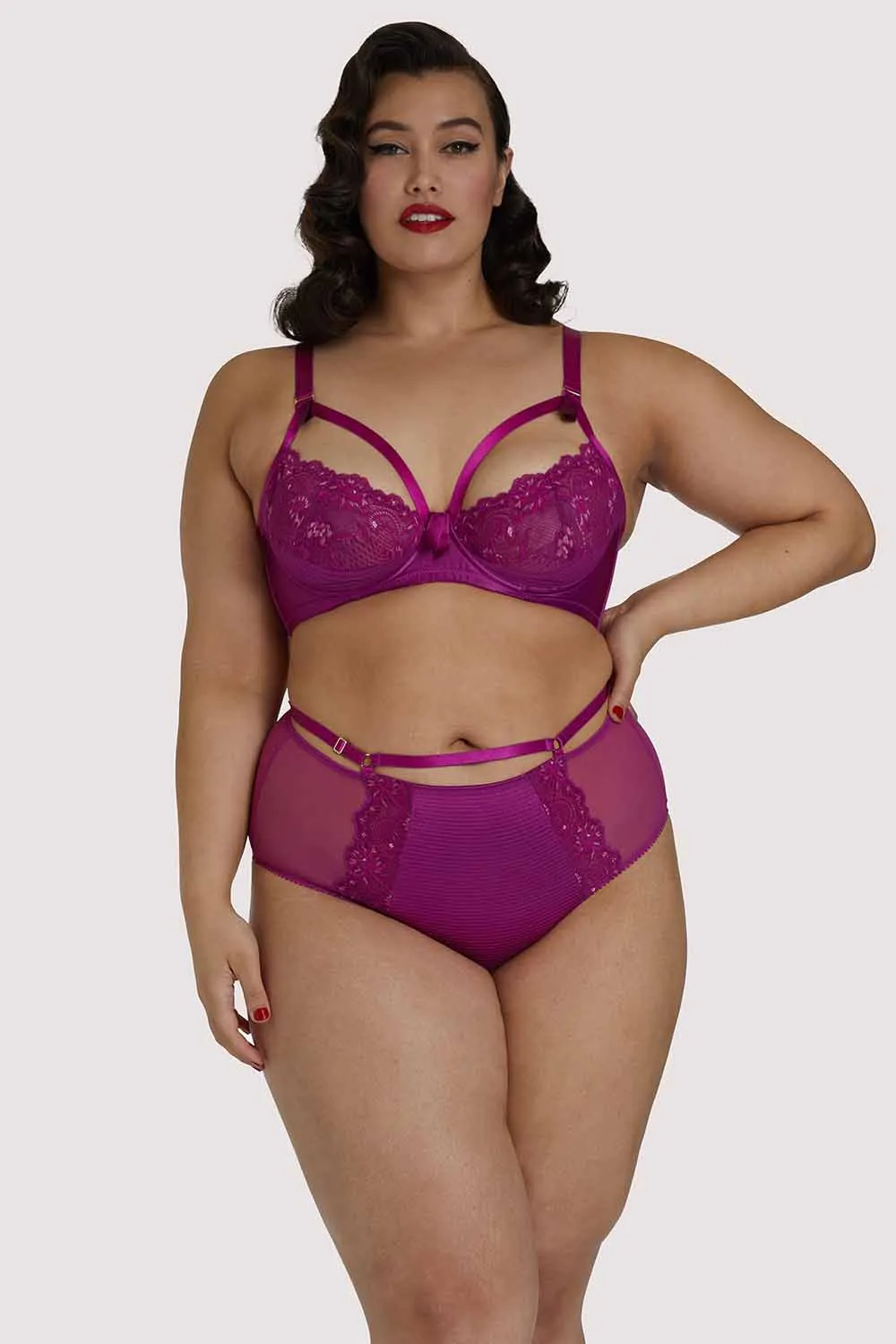 Madame X Magenta Plunge Curve Bra