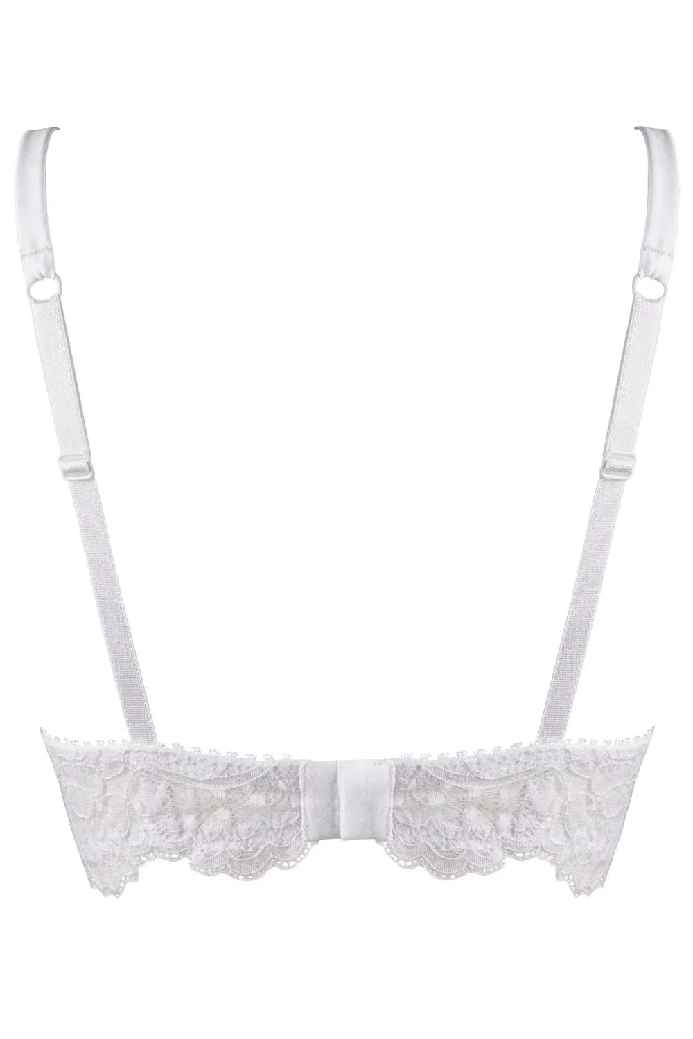 Marlene Push Up Bra with Swarovski Crystals in White