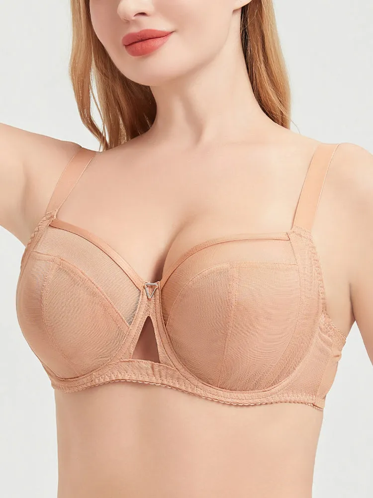 Minimizer Breathable Full Coverage Mesh Bras