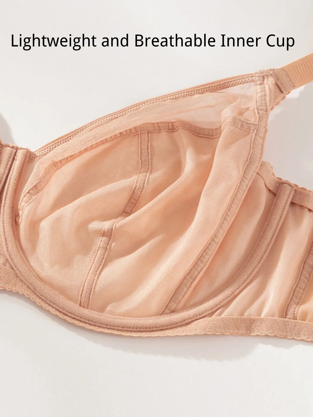 Minimizer Breathable Full Coverage Mesh Bras