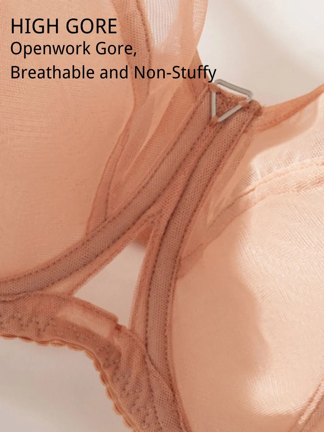 Minimizer Breathable Full Coverage Mesh Bras