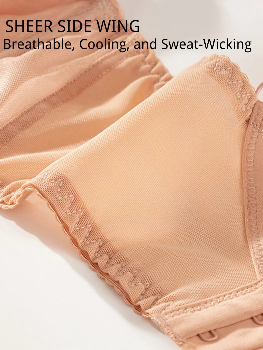 Minimizer Breathable Full Coverage Mesh Bras
