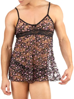 Nude Rose Lace Baby Doll