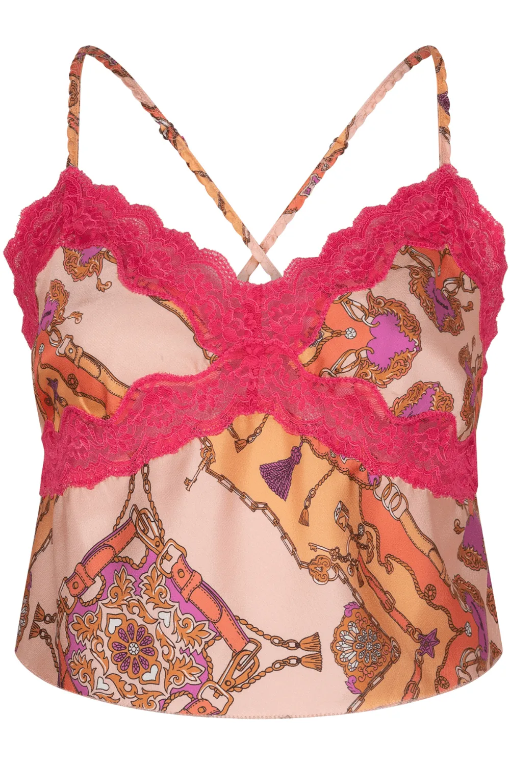 Parker Satin Cropped Camisole