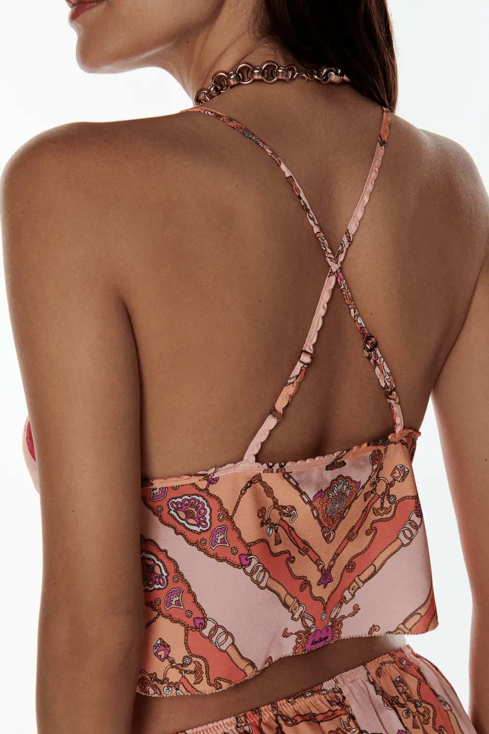 Parker Satin Cropped Camisole