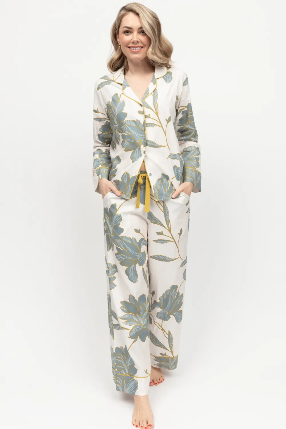 Piper Floral Print Pyjama Bottom, Size UK 8