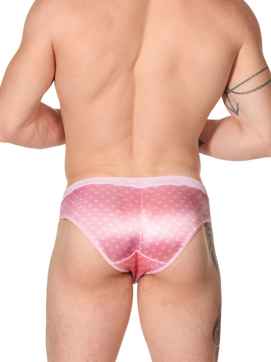 Printed Luxe Satin & Lace Panty
