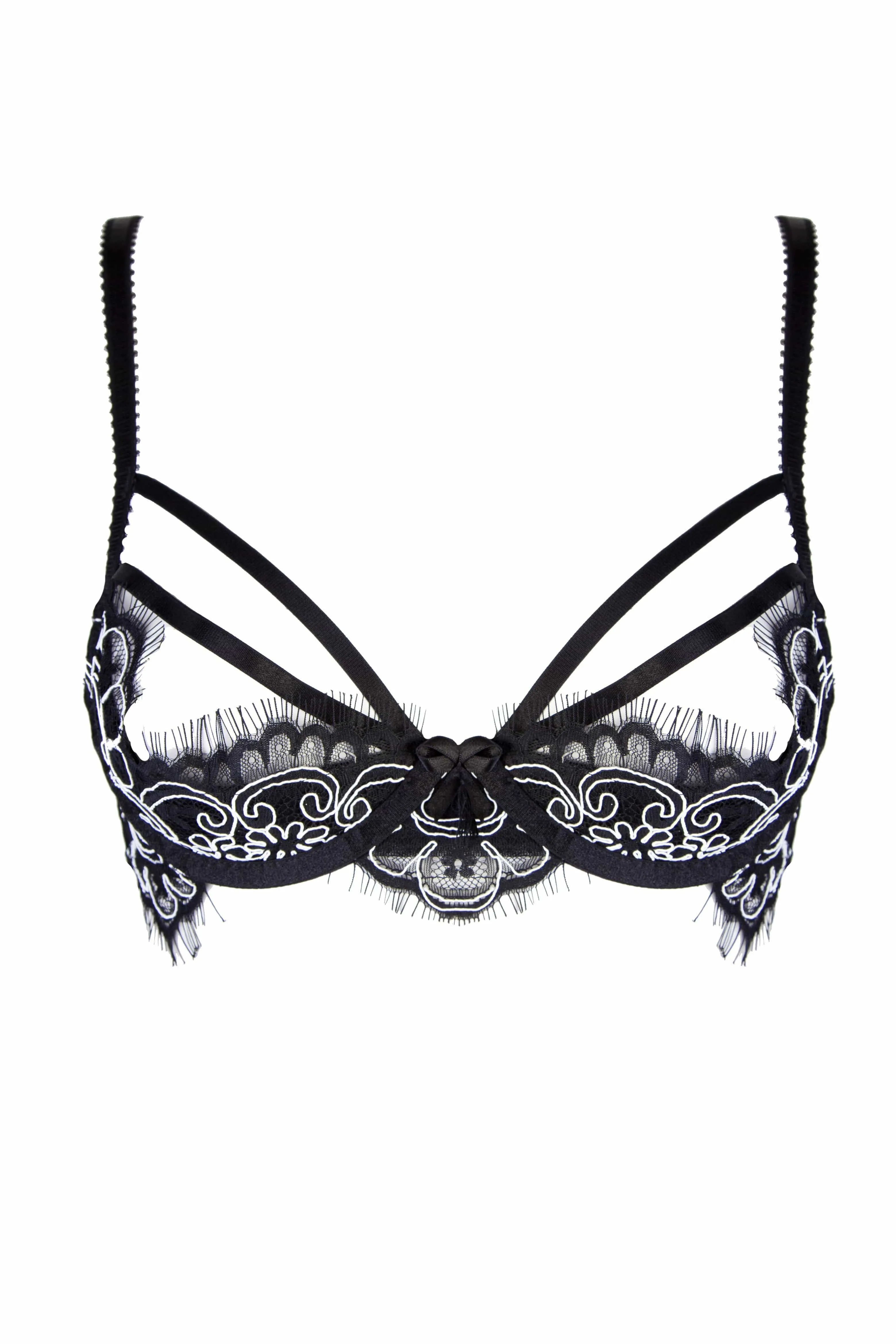 Ruth Corded Lace Demi Cup Bra A-D cups
