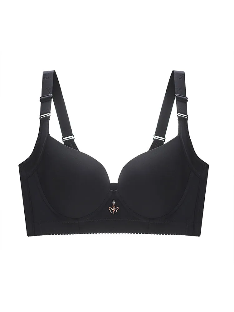 Seamless Push Up Wireless Side Support Bra