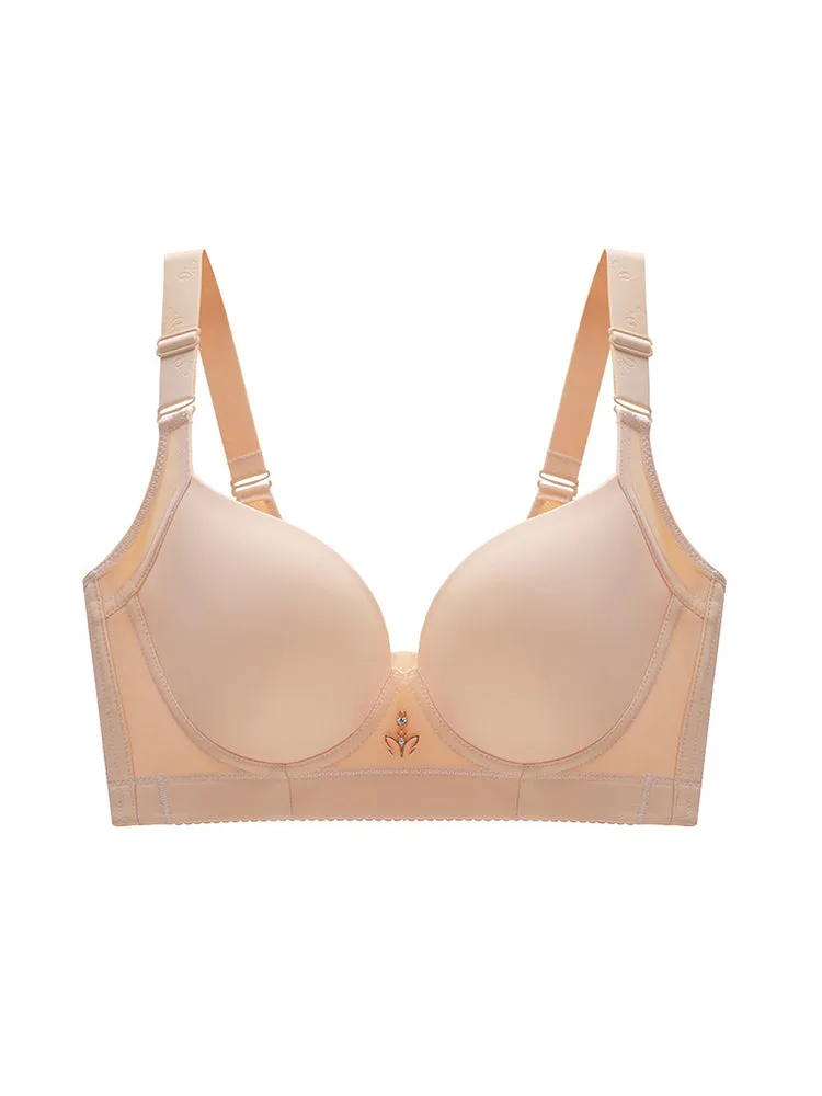 Seamless Push Up Wireless Side Support Bra