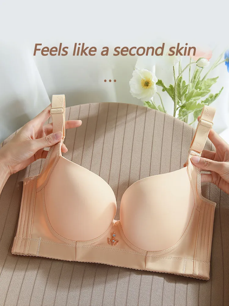 Seamless Push Up Wireless Side Support Bra