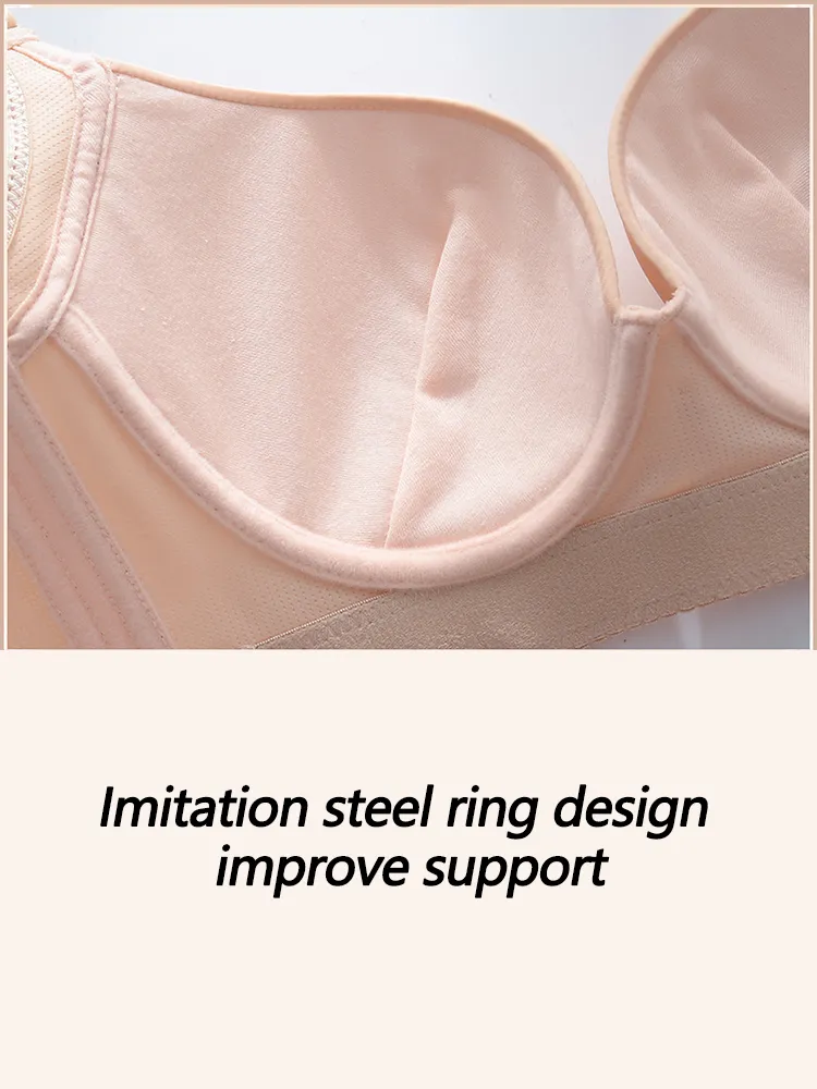 Seamless Push Up Wireless Side Support Bra