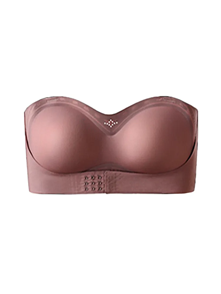 Seamless Strapless Bandeau Front Closure Bras