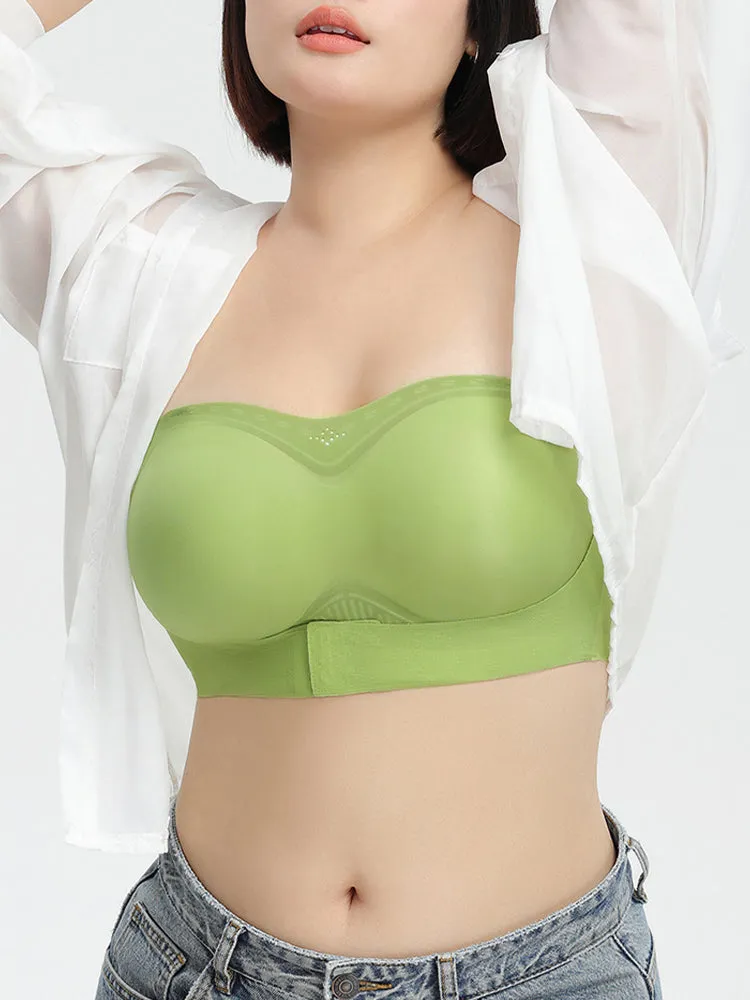 Seamless Strapless Bandeau Front Closure Bras