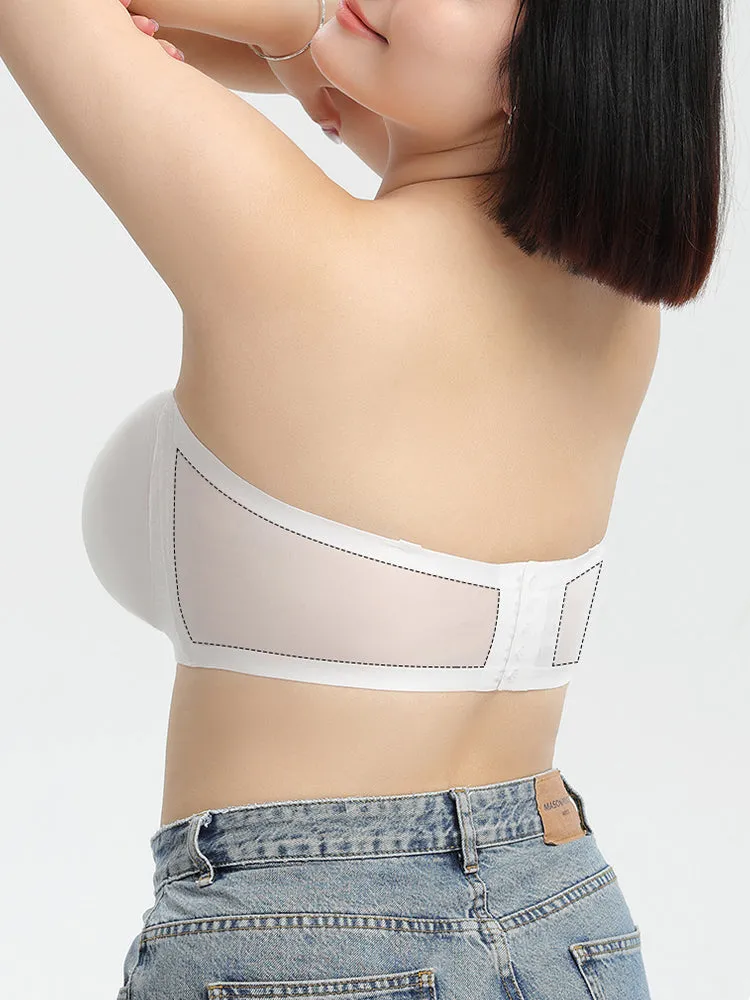 Seamless Strapless Bandeau Front Closure Bras