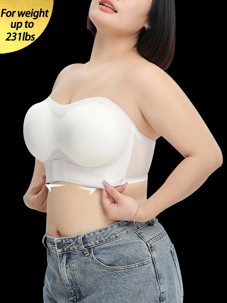 Seamless Strapless Bandeau Front Closure Bras