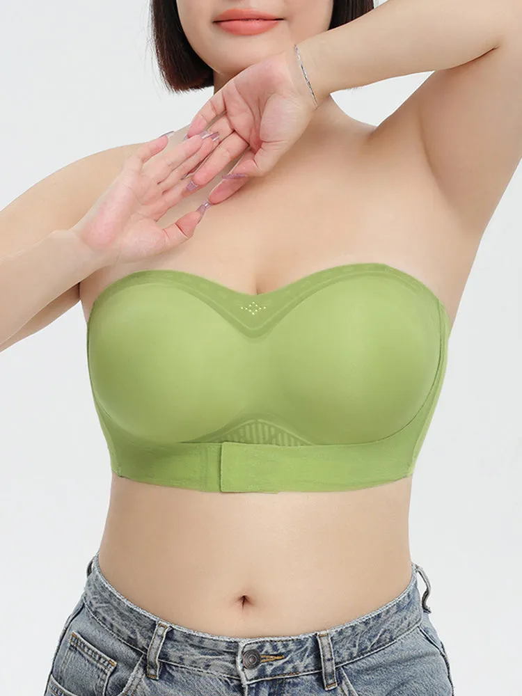 Seamless Strapless Bandeau Front Closure Bras